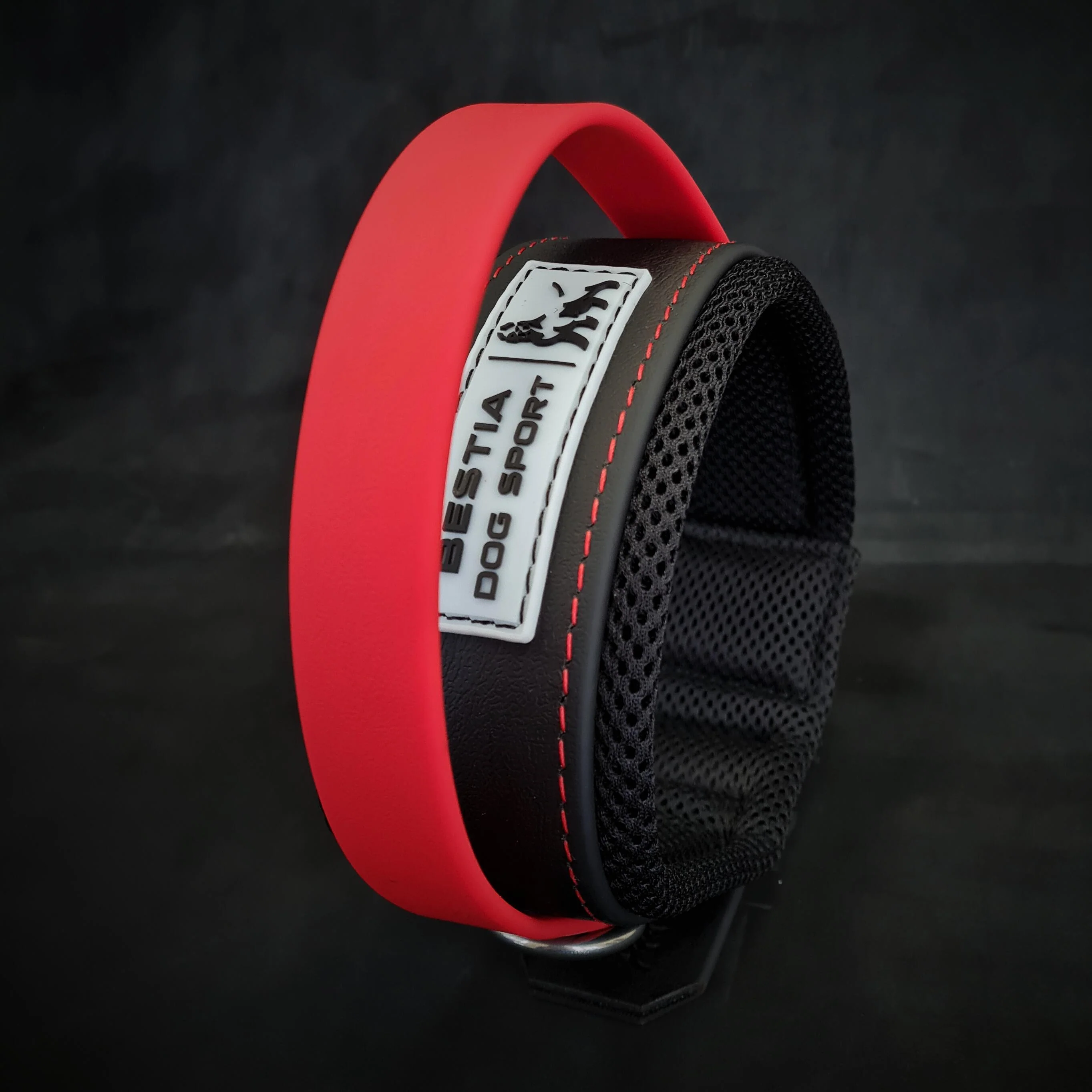 BESTIA DOG SPORT RED HANDLE COLLAR - Image 2