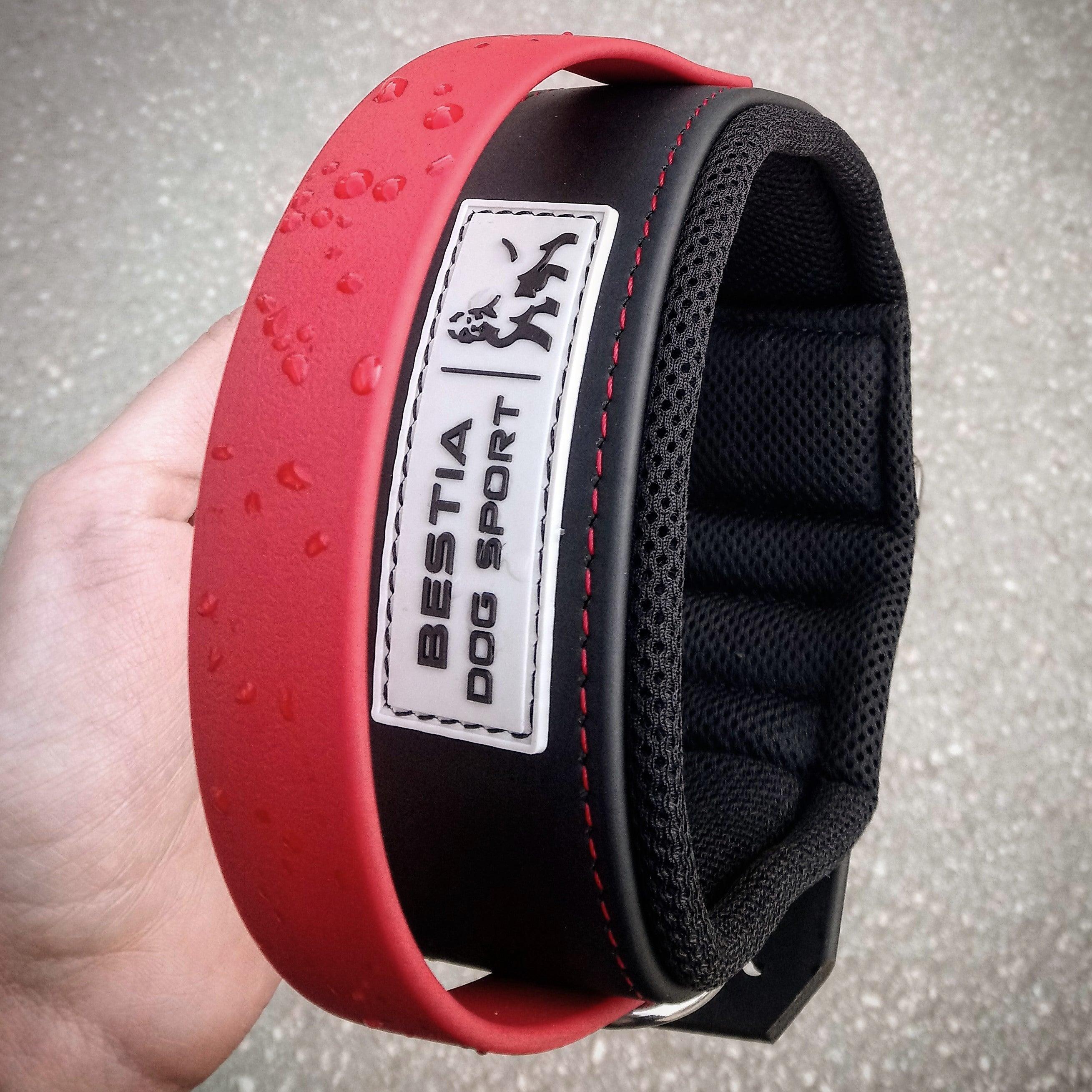 BESTIA DOG SPORT RED HANDLE COLLAR - Image 3