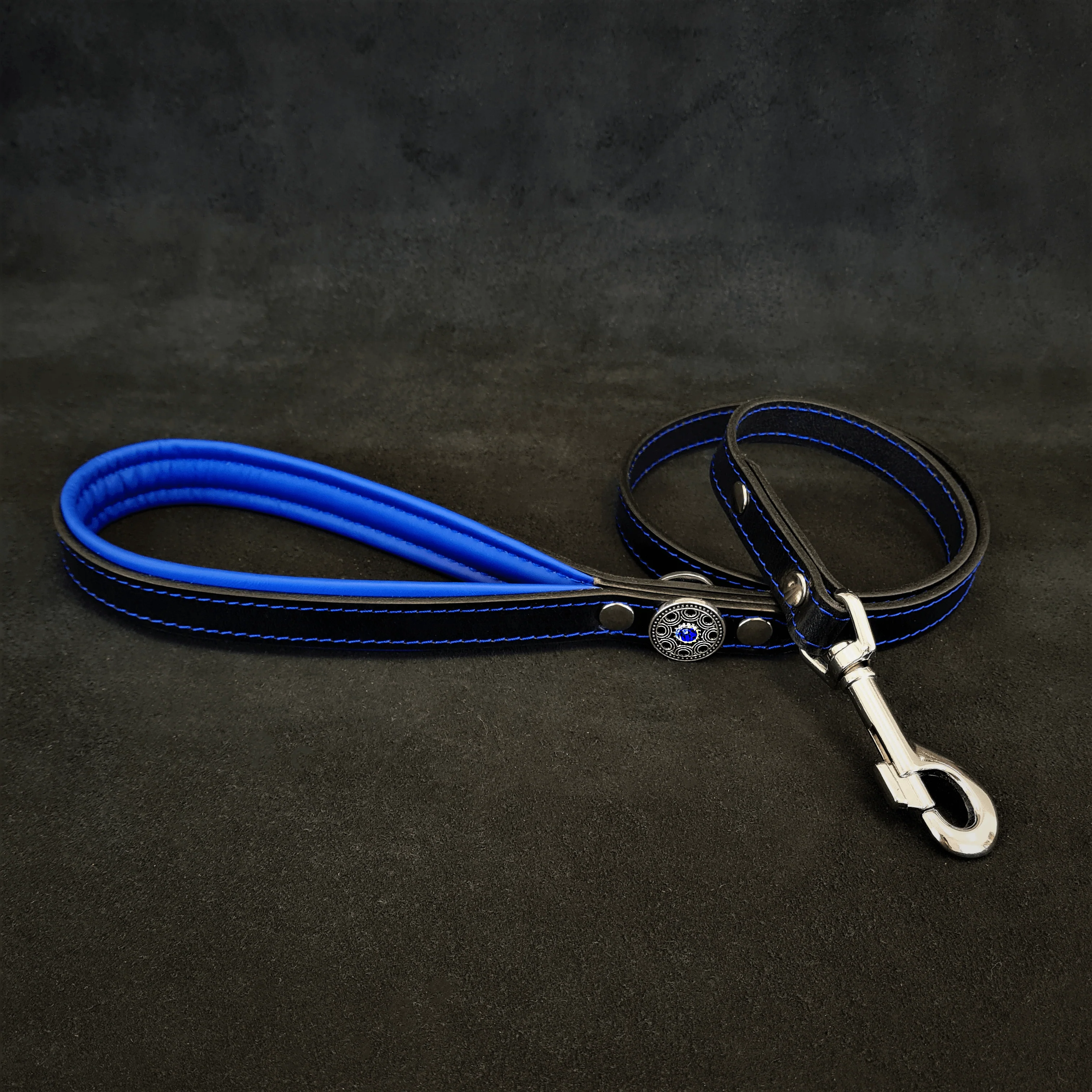 The ''Bijou'' harness Black & Blue Small to Medium Size - Image 2