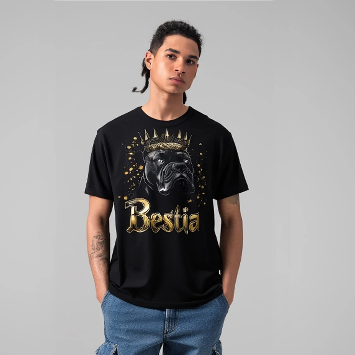 Cane Corso T-shirt Black V4 - Image 3