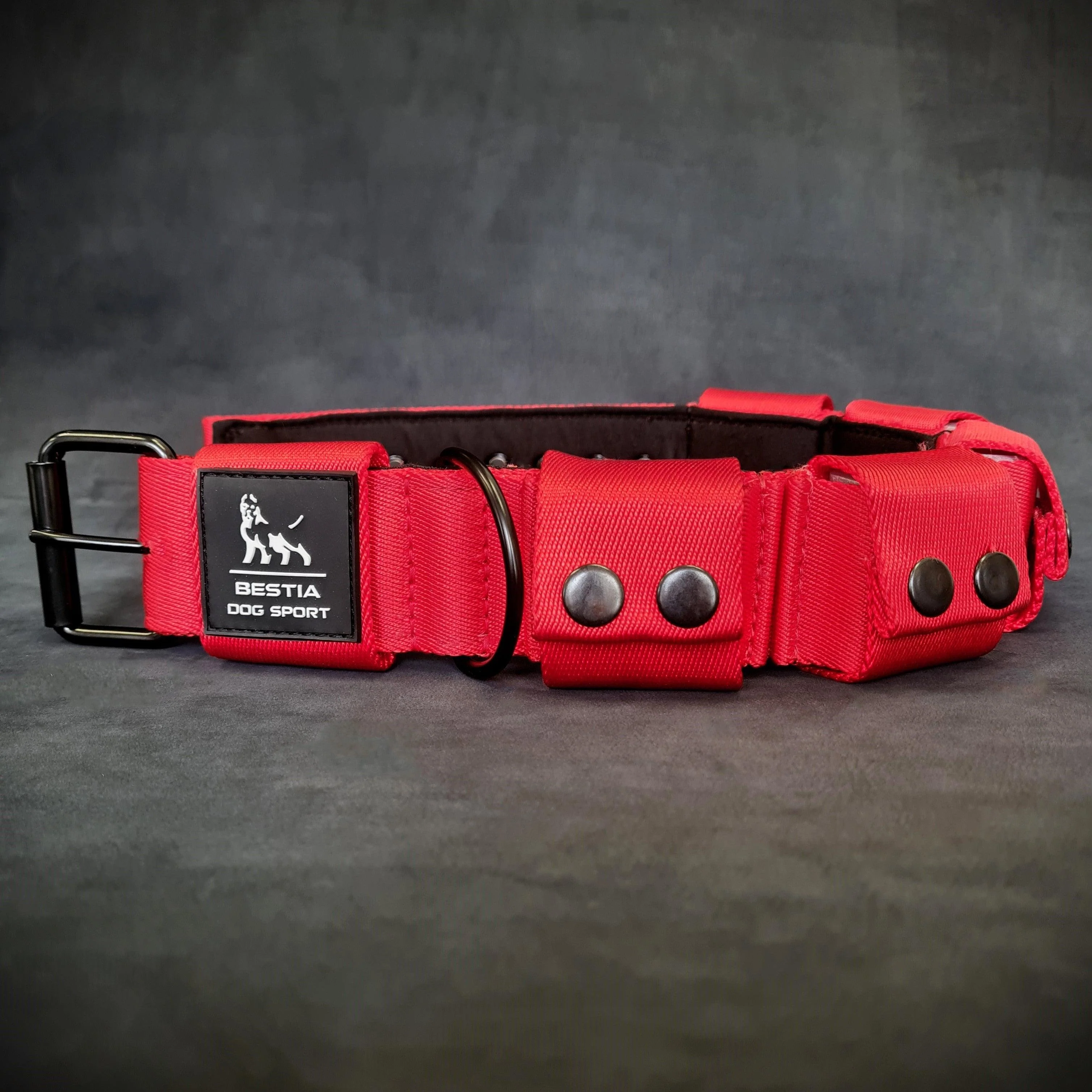 Weighted dog training collar- Red. Large breeds. 5 lbs total. removable weights - Image 2