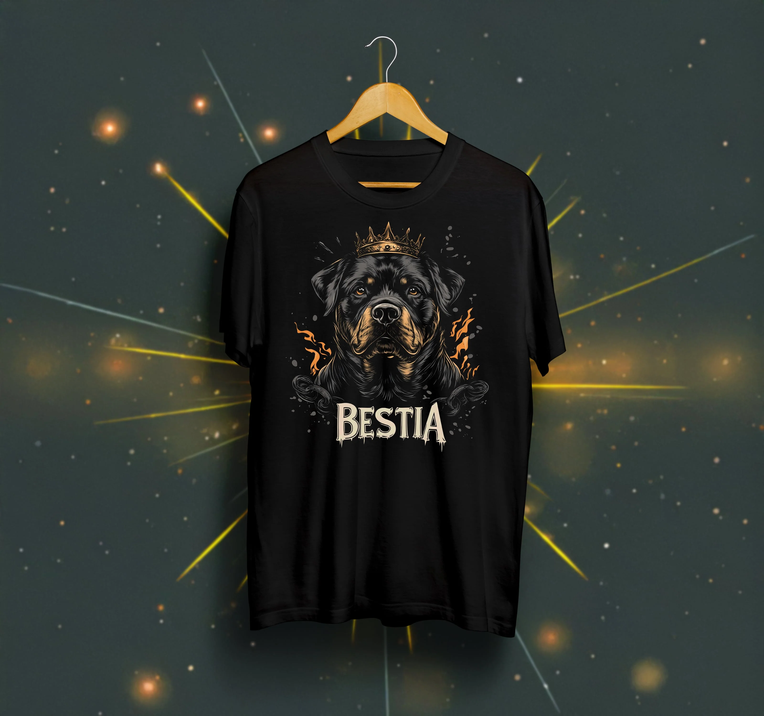 Rottweiler T-shirt Black