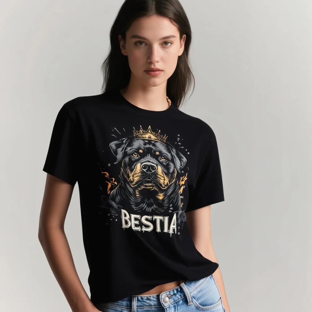 Rottweiler T-shirt Black - Image 2